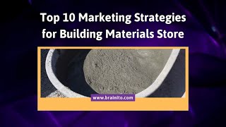 Marketing Strategies For Building Materials Store