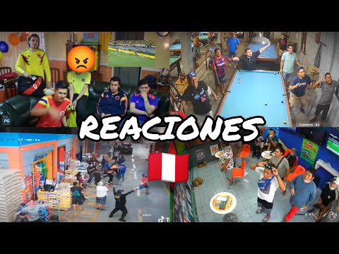 REACCIONES AL GOL DE PERÚ Edison Flores "PERU 1- 0 COLOMBIA"