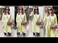 Mrunal Thakur LoOks Soo Beautiful ️ In Green Kurti With Casual Jeans Spotted Outside Cafe In Bandr