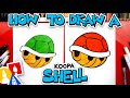 How To Draw A Koopa Shell From Mario