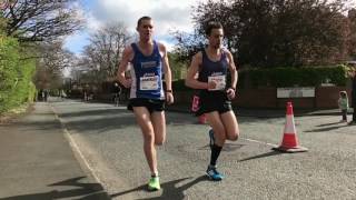 Greater Manchester Marathon 2017 - Moss Lane 18.5 miles in, leaders