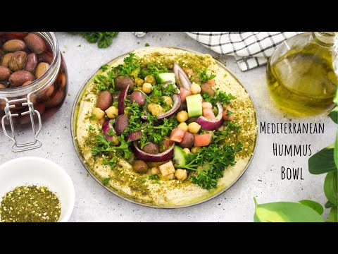 Mediterranean Hummus Bowl- When Your Hummus Becomes Your Main Course!