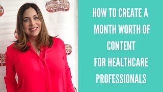 How to create a full month worth of social media content | Instagram for dentists & doctors