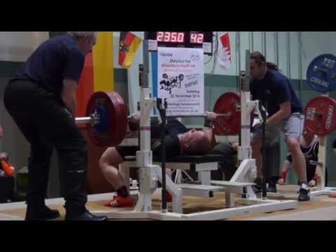 Ronny Berndt (KSV Renchtal) 2.V.: 235 kg - 2014 DM Bankdrücken Aktive