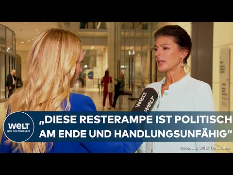 AMPEL-AUS: "Das ist Insolvenzverschleppung!" Wagenknecht fordert Neuwahlen jetzt, statt im Januar
