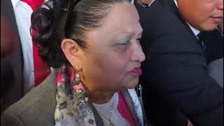 La fiscal general Consuelo Porras una de las primeras en llega a votar en el CAN