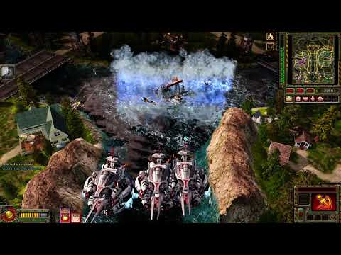 Red Alert 3 , 3v3 vs Brutal Ai Using MODS , Compstomp , LIVE HD