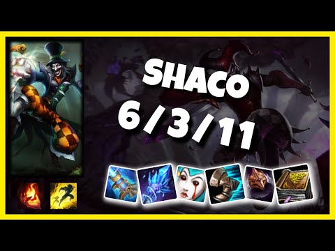 NA Challenger Shaco SUPPORT (6/3/11) vs SENNA Gameplay Replay - Patch 10.19