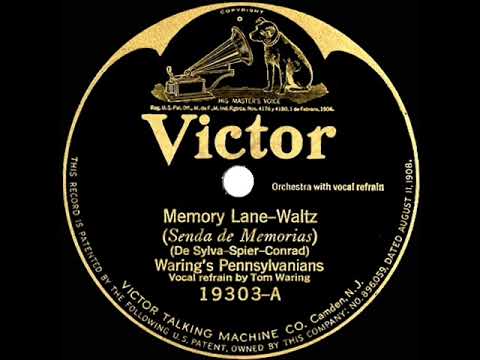 1924 Fred Waring - Memory Lane (Tom Waring, vocal)