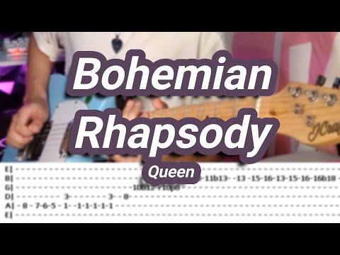 Bohemian Rhapsody |©Queen |【Guitar Solo Cover】with TABS