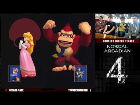 NorCal Arcadian 4 Doubles Losers Finals Cicada/Ace (Blue) vs Wavebringer/ThunderzReignz (Red)