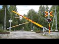 Spoorwegovergang Segersta S Railroad Crossing Järnvägsövergång