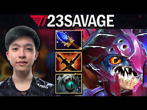 T1.23SAVAGE SLARK WITH 18 KILLS - DOTA 2 7.28 GAMEPLAY