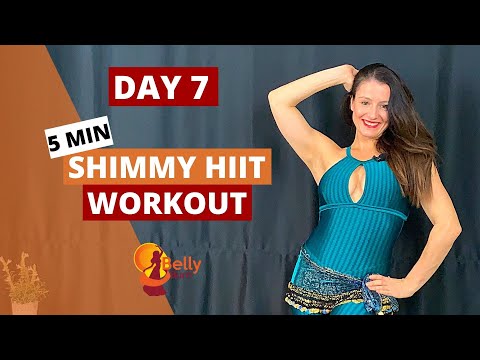 Shimmy HIIT // Belly Dance Workout - Day 7