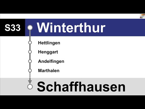 SBB ZVV Ansage | S33 Winterthur - Schaffhausen | BoJa Ansagen