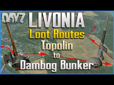 DayZ Livonia Loot Route 1 - Topolin to Dambog Bunker (Underground Military Base) - PC Xbox PS4 PS5