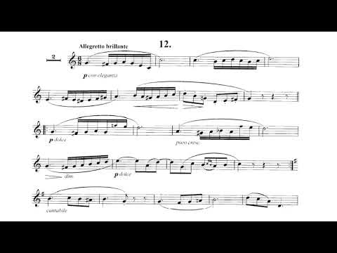 CONCONE Lyrical Studies for Trumpet or Horn 12 Allegretto Brilhante w/Orchestral Play Along
