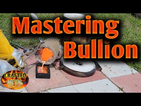 Pouring A Gold Bar : The Struggle To Become a Master of Crafting Metal Nordic Gold.