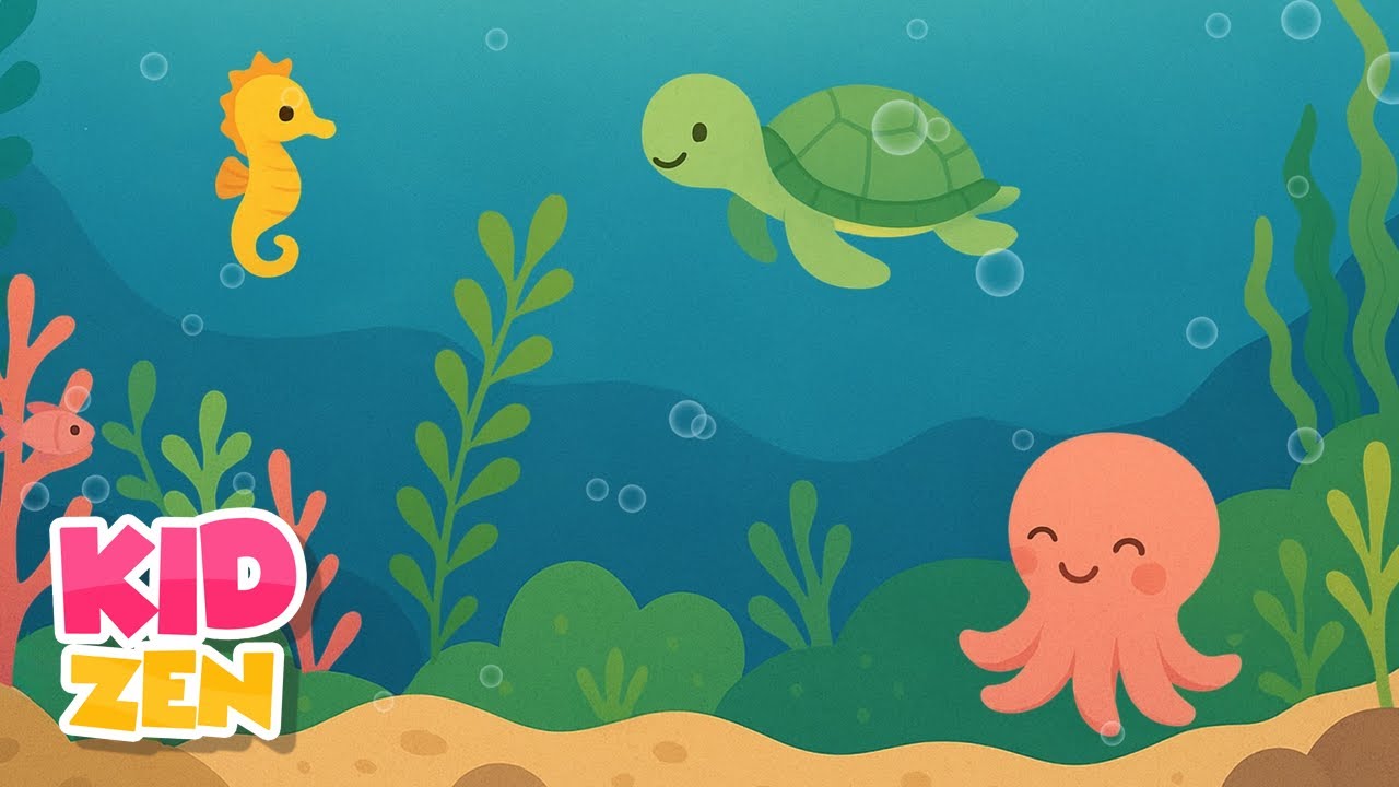 12 Hours of Relaxing Music: My Fair Baby | Peaceful Underwater Animals and Piano Sleep Lullaby