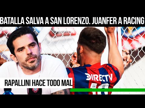 SAN LORENZO SE SALVA GRACIAS A BATALLA Y A RACING LO DIRIGE JUANFER