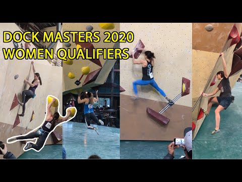 Dock Masters 2020 Qualifier Bouldering Fanny Gibert, Petra Klingler, Chloé Caulier, Oceana Mackenzie