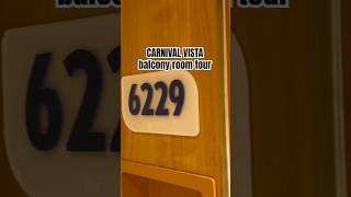 Carnival Vista Cruise Balcony Stateroom Tour on Carnival Cruise Line