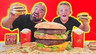 Most Expensive Giant McDonalds Big Mac vs Real  Ha