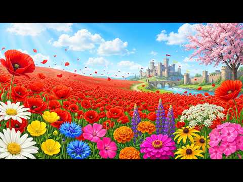 (No Ads) 🌅 Gentle Piano for Stress Relief 🎶 • Sunrise Over Scenic Landscapes