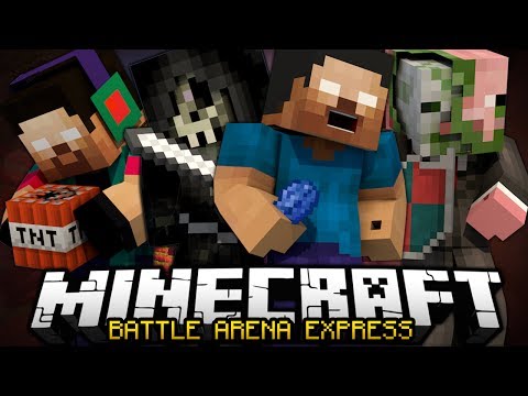 Minecraft BATTLE ARENA EXPRESS "COMPLETELY STACKED" w/ Taz, Noah, Justin & Coby