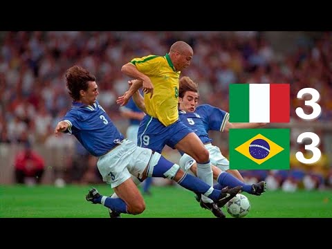 Brazil vs Italy (1997.6.8) Legendary Match FHD Highlights