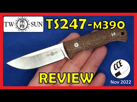 FULL Review of the TwoSun TS247-M390 - Mini Fixed Blade by Wong Design
