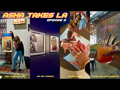 ASHA TAKES LA - Ep. 2 ✩ hip hop museum, artist panel/meeting Maurice Harris, & more!| asha jai