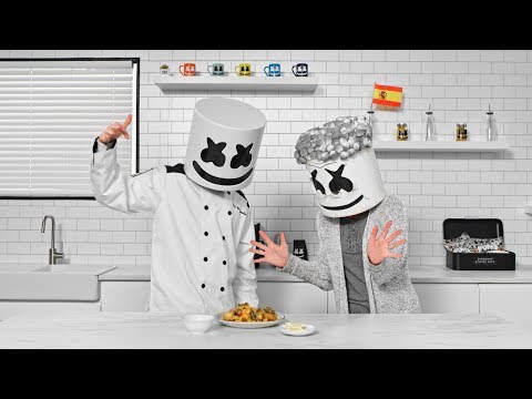 Marshmello and his Abuela Cook Spanish Paella | Cooking with Marshmello