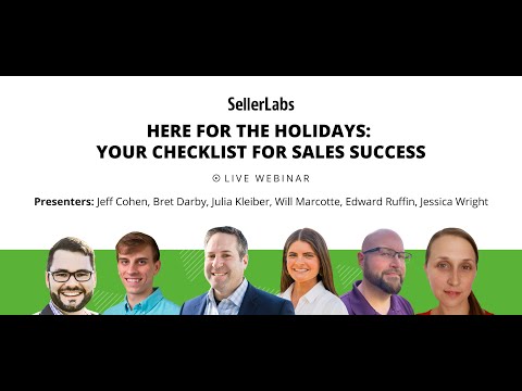 Here for the Holidays: Your Checklist for Amazon Sales Success