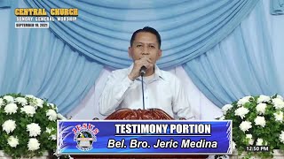 Download Lagu JMCIM | Testimony Portion | Bel. Bro. Jeric Medina | September 19, 2021 Thumbnail