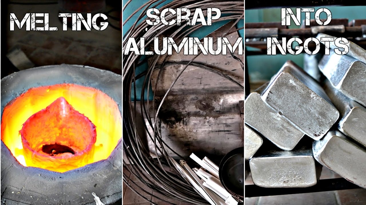 Melting scrap aluminum into ingots 2.0