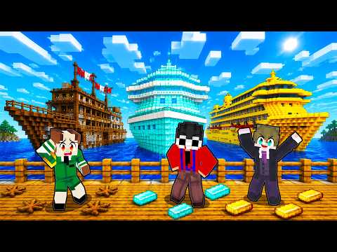 CRUISE SHIP BATTLE in Minecraft!