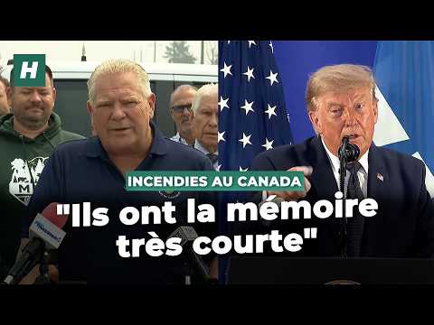 L’Ontario réplique après la menace de Trump contre le Canada et ses feux de forêt