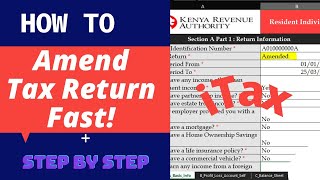 How To File An Amended KRA Tax Return On iTax