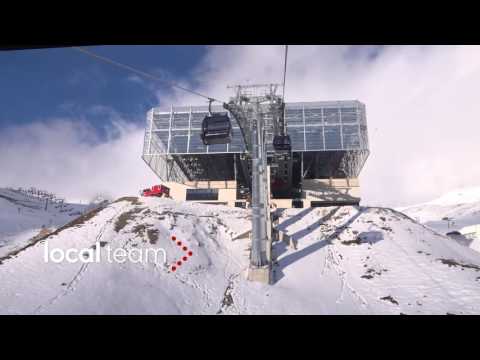 La nuova avveniristica cabinovia Giggijochbahn a Soelden