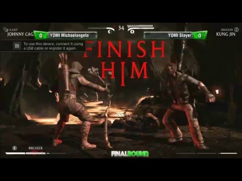 Mortal Kombat X Tournament: Final Round 19 - Michaelangelo (Johnny Cage) vs Slayer (Kung Jin)