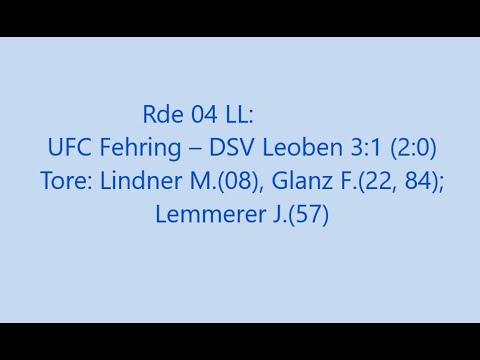 UFC Fehring - DSV Leoben 3:1 (2:0)