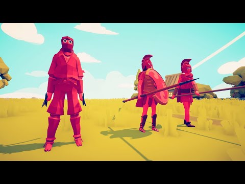 Sarissa & Hoplite & Ninja vs 3x EVERY UNIT - Totally Accurate Battle Simulator