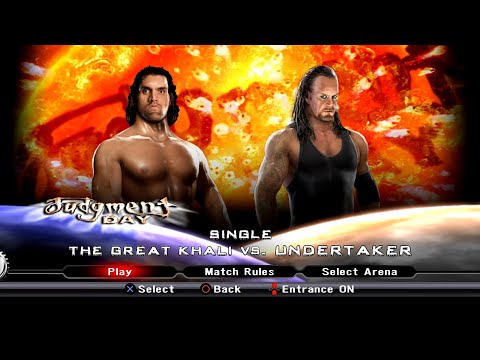 WWE SmackDown VS Raw 2009 PS3 - The Great Khali VS Undertaker [2K][mClassic]
