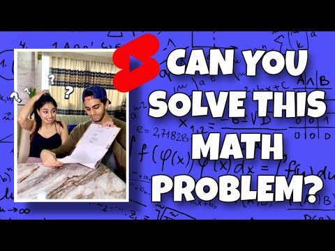 CAN YOU SOLVE THIS MATH PROBLEM #shorts