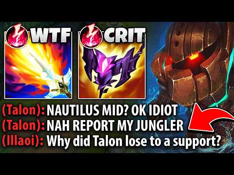 Trash talking Talon has a mental breakdown from my AP Nautilus Mid (HE GOT DESTROYED)