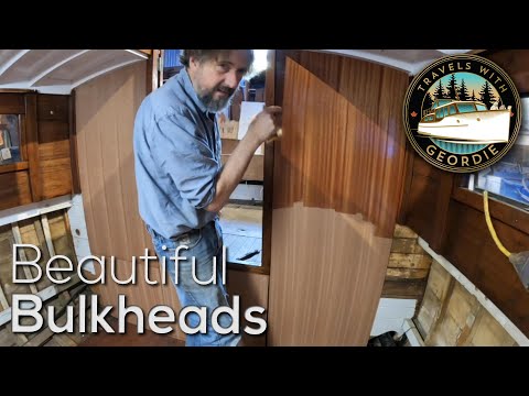 Ep 360 - Beautiful Bulkheads - Wooden Boat Restoration - Travels With Geordie