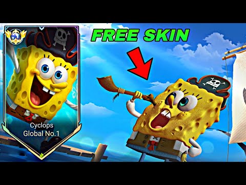 CYCLOPS SPONGEBOB NEW SKIN FREE!! 🔥 BEST BROKEN DAMAGE CYCLOPS JUNGLE BUILD & EMBLEM 2025 - MLBB 
