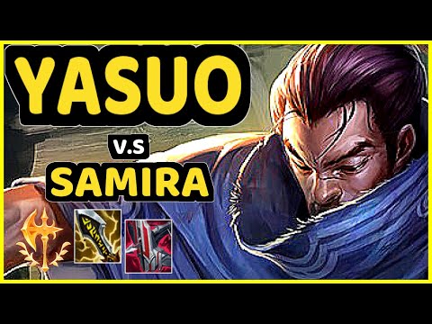T1 FAKER (YASUO) vs SAMIRA - BOTTOM ADC GAMEPLAY - KR Ranked MASTER