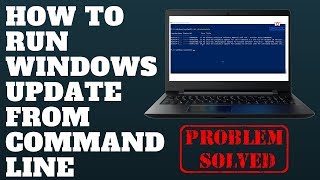 How To Run Windows Update From Command Line